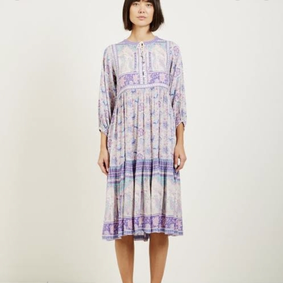 Spell Dresses & Skirts - Spell Poinciana Boho Midi Dress Small Lilac